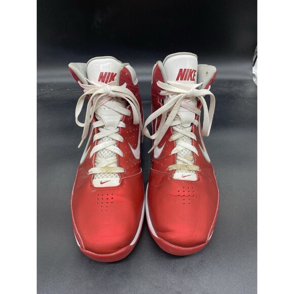 Nike Air Max Hyped Mens Basketball Shoes Size 11 Red White 407705-600 High top - Picture 3 of 7